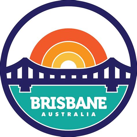 "Brisbane, Australia Logo Design" Stickers by peterjrees | Redbubble