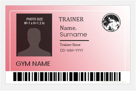 20 Best Gym Photo ID Badge Templates | Download for MS Word