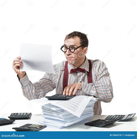 Funny accountant stock image. Image of bookkeeping, income - 54042167