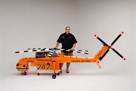 Elvis, The Custom Built LEGO Erickson S-64 Air-Crane Helicopter