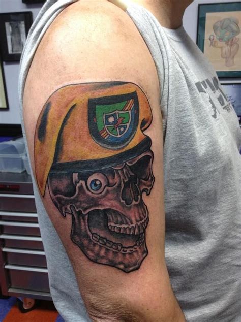 Army Ranger wanted a ranger skull tattoo to add to his military ...