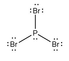 What is the Lewis structure for phosphorus tribromide (PBr$_ | Quizlet