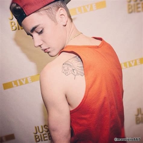 Justin Bieber justin bieber new Tattoo 2013