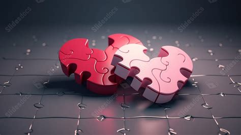 Heart Puzzle 3d Animation Powerpoint Background For Free Download - Slidesdocs