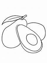 Avocado Coloring Pages  Best For Kids sketch template