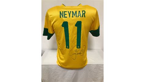 Neymar's Official Brasil Signed Shirt, 2012 - CharityStars