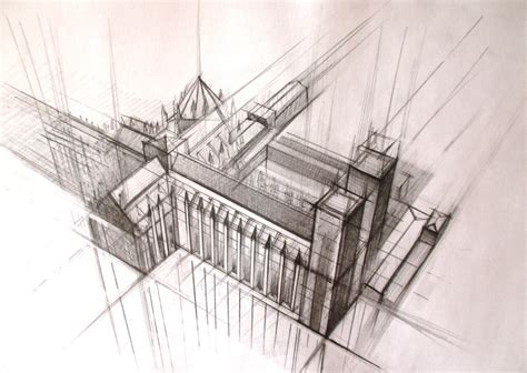 architecture, sketch 3 by NastyaChernik on DeviantArt