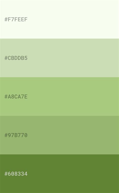 paleta de colores verde pastel Pastel Green Pallete, Pastel Colour Palette, Neutral Colour ...