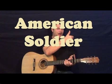 American Soldier (Toby Keith) Easy Guitar Lesson Strum Chords ...