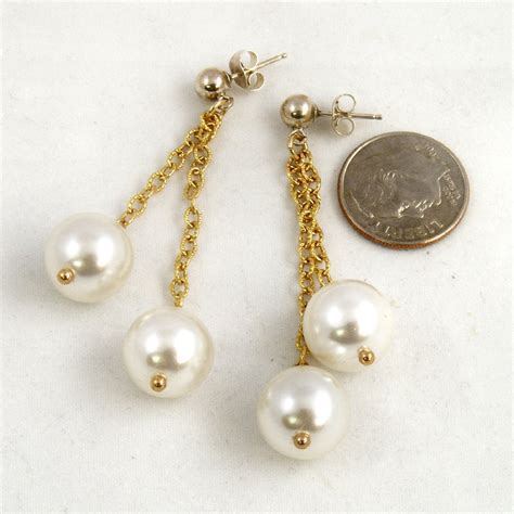 Sweet Freedom Designs: Pearl Dangle Earrings