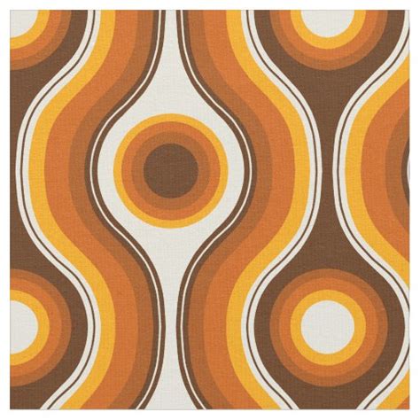 Retro pattern fabric | Zazzle