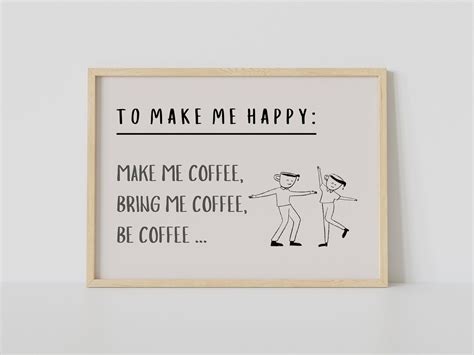 Coffee Wall Art Funny Coffee Poster Modern Coffee Print - Etsy