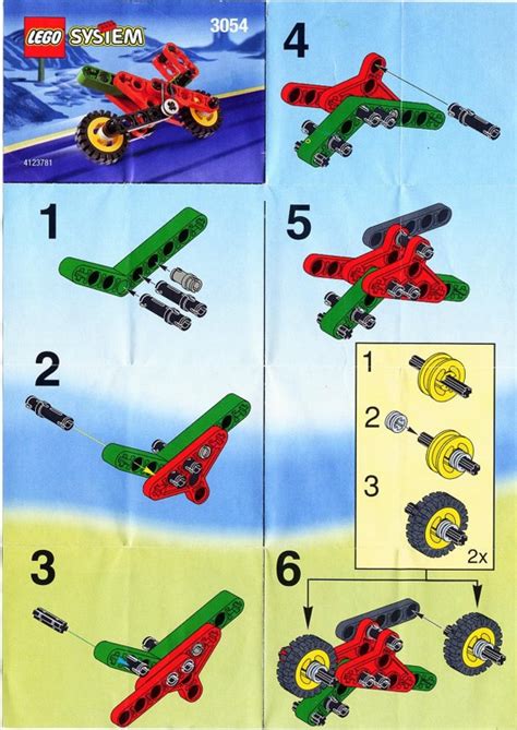 LEGO 3054 Motorcycle Instructions, Technic - {None}