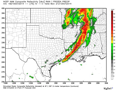 DFWStormwatch: Significant squall line likely on Monday across the South.