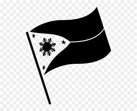 Flag Clipart Black And White