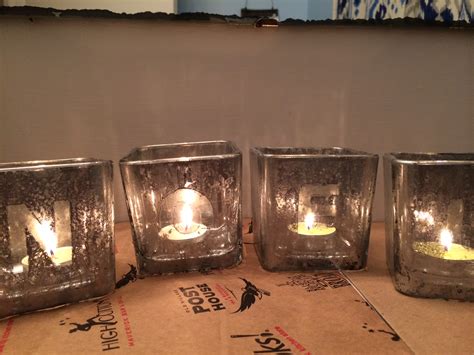 DIY Mercury Glass Candle Holders - Coastal Kelder