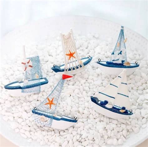 Sailboat Decor Marine Decorations Nautical Creative Handmade - Etsy