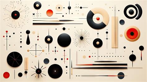 Premium AI Image | Abstract geometric background with circles lines and dots Vector illustration ...