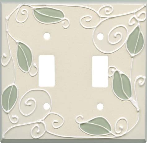 VINE WHITE Switch Plates Image, Outlet Covers, Switchplates | Ceramic light, Outlet covers ...