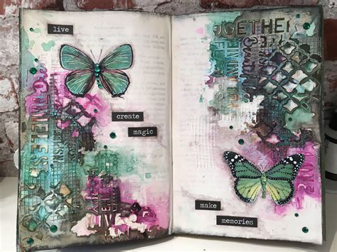 Art journal page 2nd book | Dagbok, Bokmärken