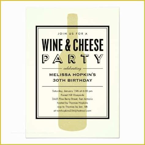 Wine and Cheese Party Invitation Template Free Of Wine and Cheese ...