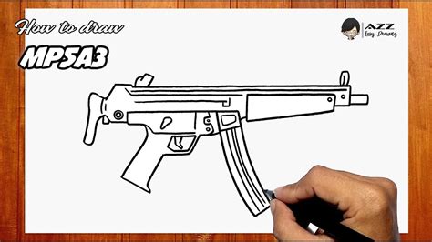 How To Draw A Sub Machine Gun - Gradecontext26