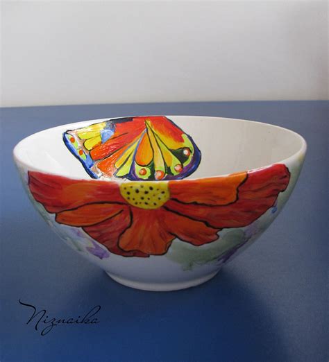 painted ceramic bowl1 | Ceramic painting, Decorative bowls, Tshirt painting