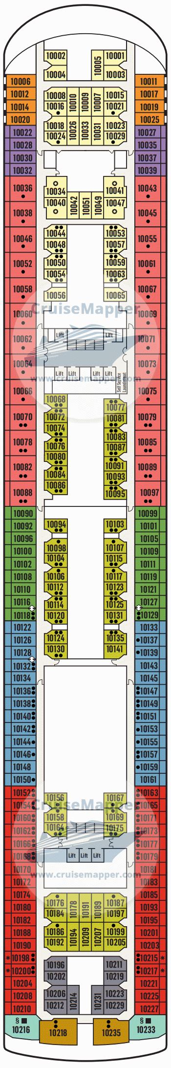 Pacific Encounter Cruise Ship Deck Plan