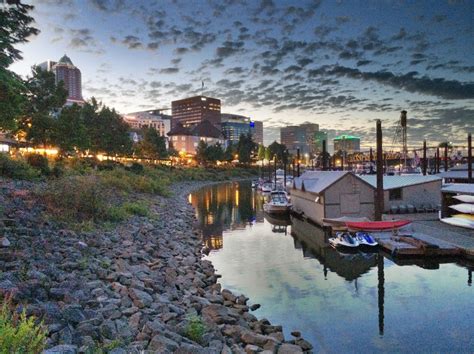 Portland waterfront By russlong.com Portland, Landscapes, Canal, Structures, Paisajes, Scenery