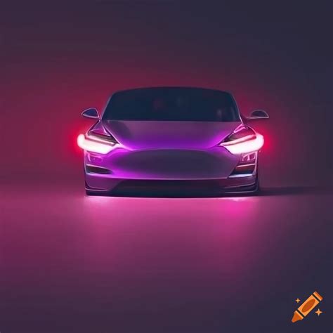 🔥 Free download Purple tesla model with red evil headlights very dark background [1024x1024] for ...