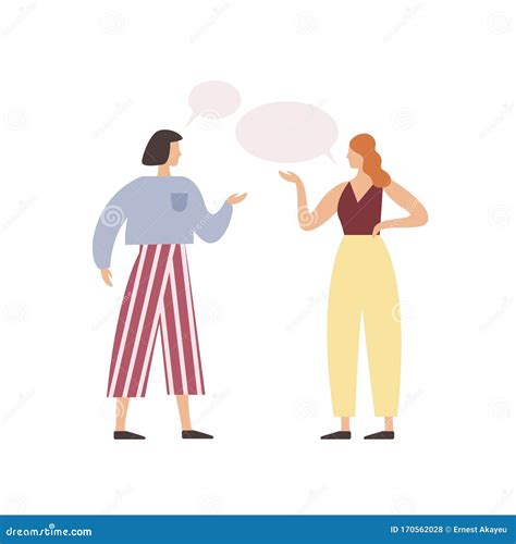 Two People Talking Clip Art Vector Images Illustrations