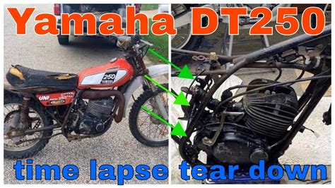 Yamaha DT250 time lapsed disassembly - YouTube