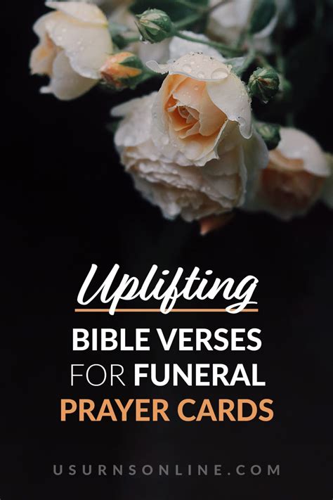 25 Uplifting Bible Verses for Funeral Prayer Cards » US Urns Online