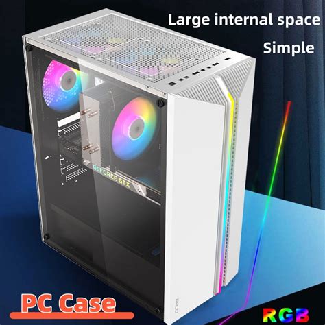 Micro Atx PC Case Gaming Computer Case gaming pc case Rainbow RGB ...