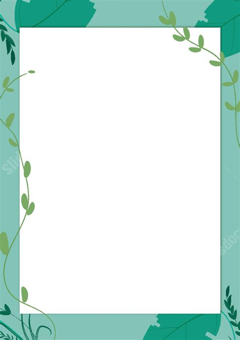 Green Vector Summer Promotion A Refreshing Offer Page Border Background ...