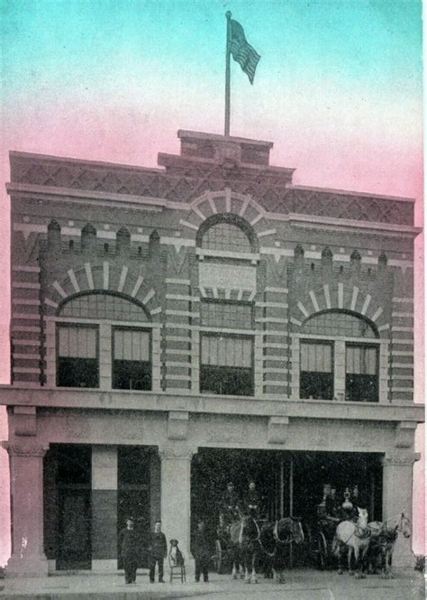 1910 Waterloo Iowa Fire Station No. 2 Photo Postcard Downtown Architecture Buggy | United States ...