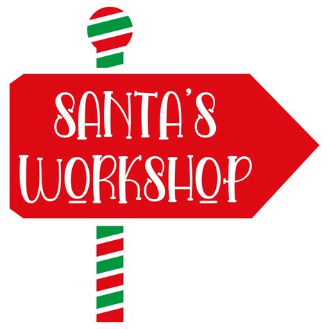 Free Clipart Santas Workshop