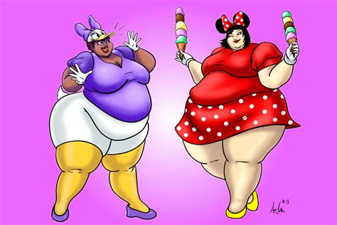 Big Daisy and Minnie Fans by Ray-Norr on DeviantArt