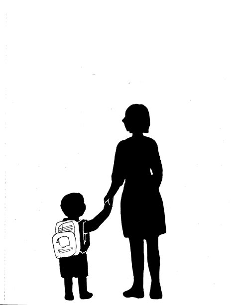 Mom And Baby Silhouette - ClipArt Best