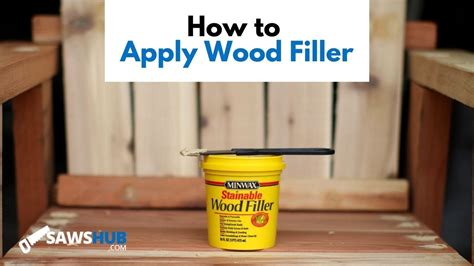 How to Apply Wood Filler to Fill Nail Holes - YouTube