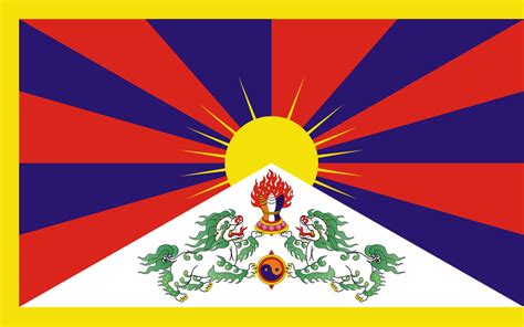 Flag of Tibet if it was colonized by China : r/vexillologycirclejerk