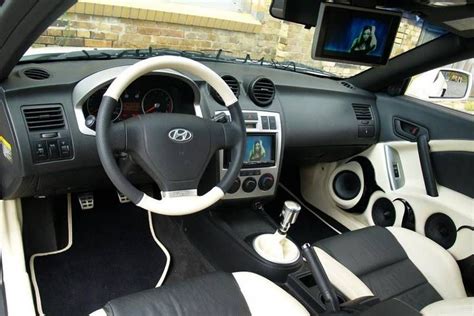 hyundai tiburon tuscani white and black interior custom Car Audio ...