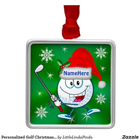 Personalized Golf Christmas Tree Ornaments | Zazzle | Christmas golf ...