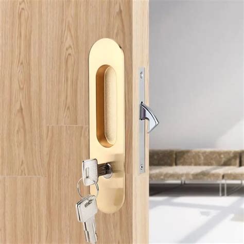 Sliding Door Lock Handle Anti theft with Keys For Barn Wood Furniture ...