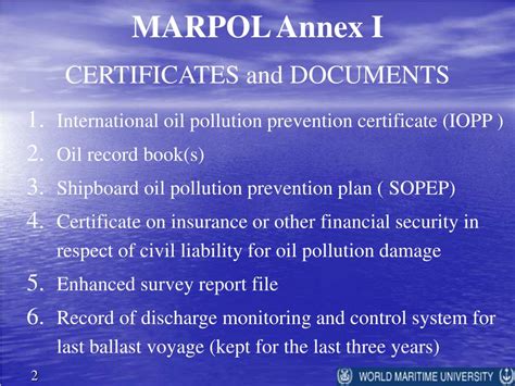 PPT - MARPOL Annex I PowerPoint Presentation, free download - ID:5441329