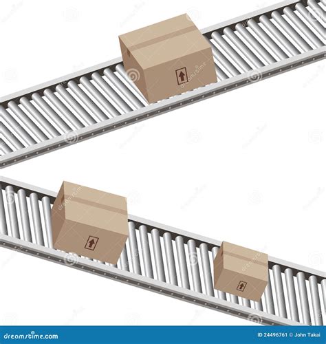 Conveyor Belt With Coal Cartoon Vector | CartoonDealer.com #42410735