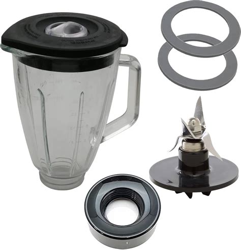 Amazon.com: Replacment 6 Cup 48 OZ round Glass Blender Pitcher ...