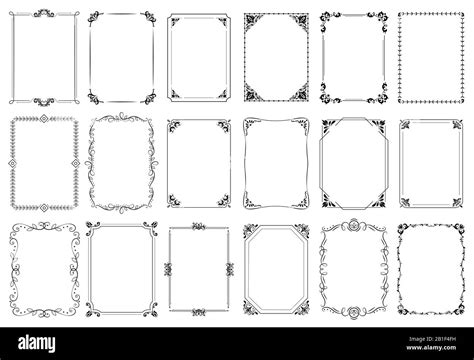 Decorative Rectangle Frame Svg