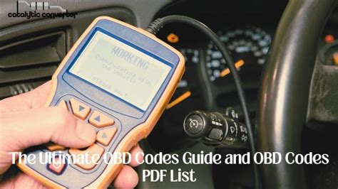 The Ultimate OBD Codes Guide and OBD Codes PDF List - Catalytic Converter Solutions