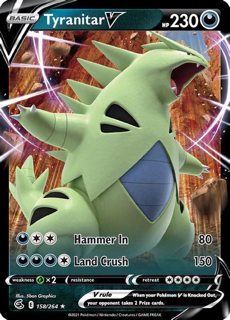 Tyranitar V · Fusion Strike (FST) #158 ‹ PkmnCards